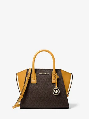 Avril Small Logo Top-Zip Satchel