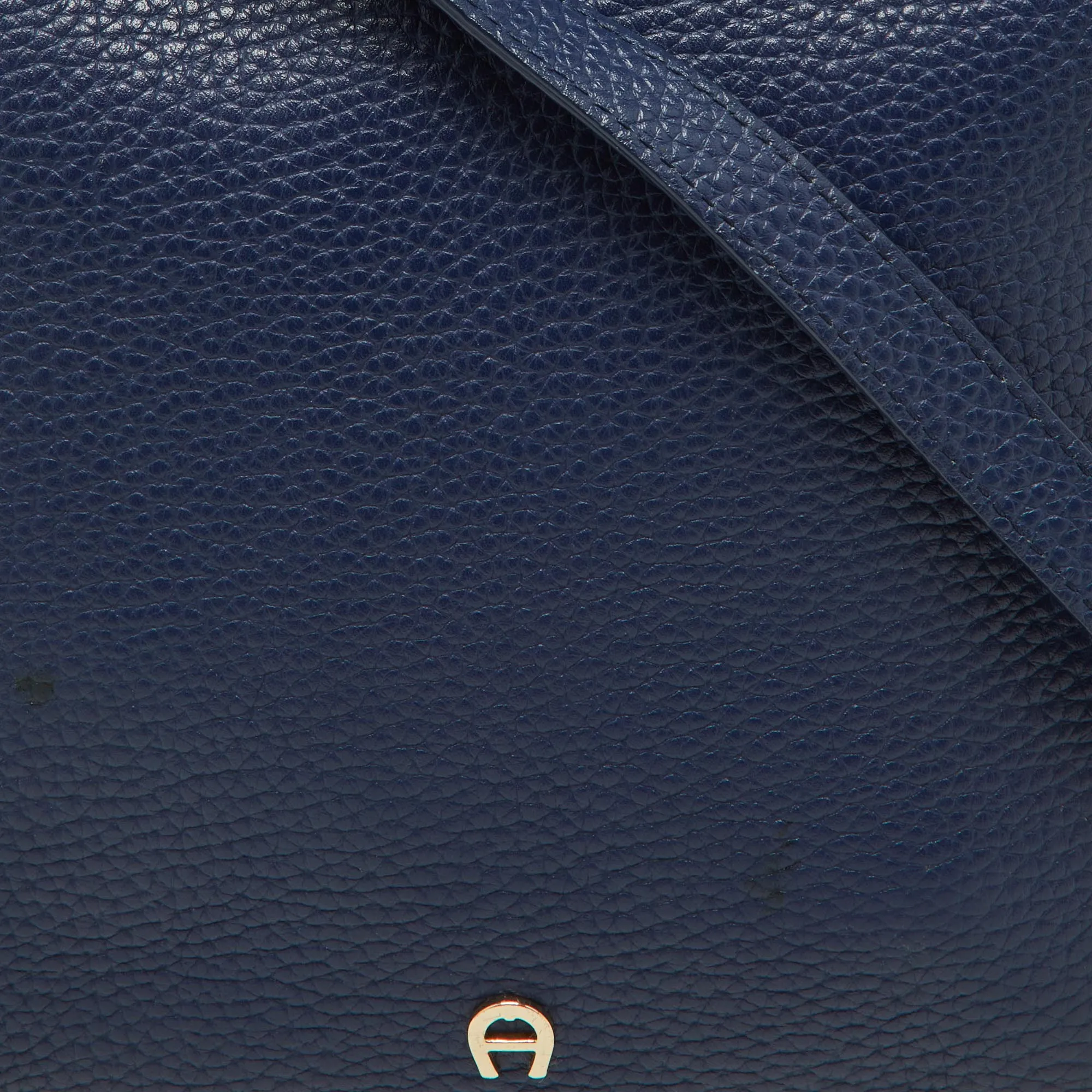 AIGNER Blue Leather Crossbody Bag