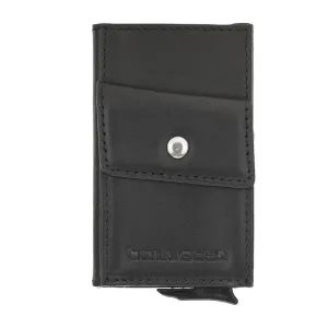 Austin Leather Mechanical Coin Card Holder