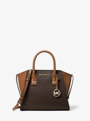 Avril Small Logo Top-Zip Satchel