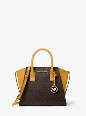 Avril Small Logo Top-Zip Satchel