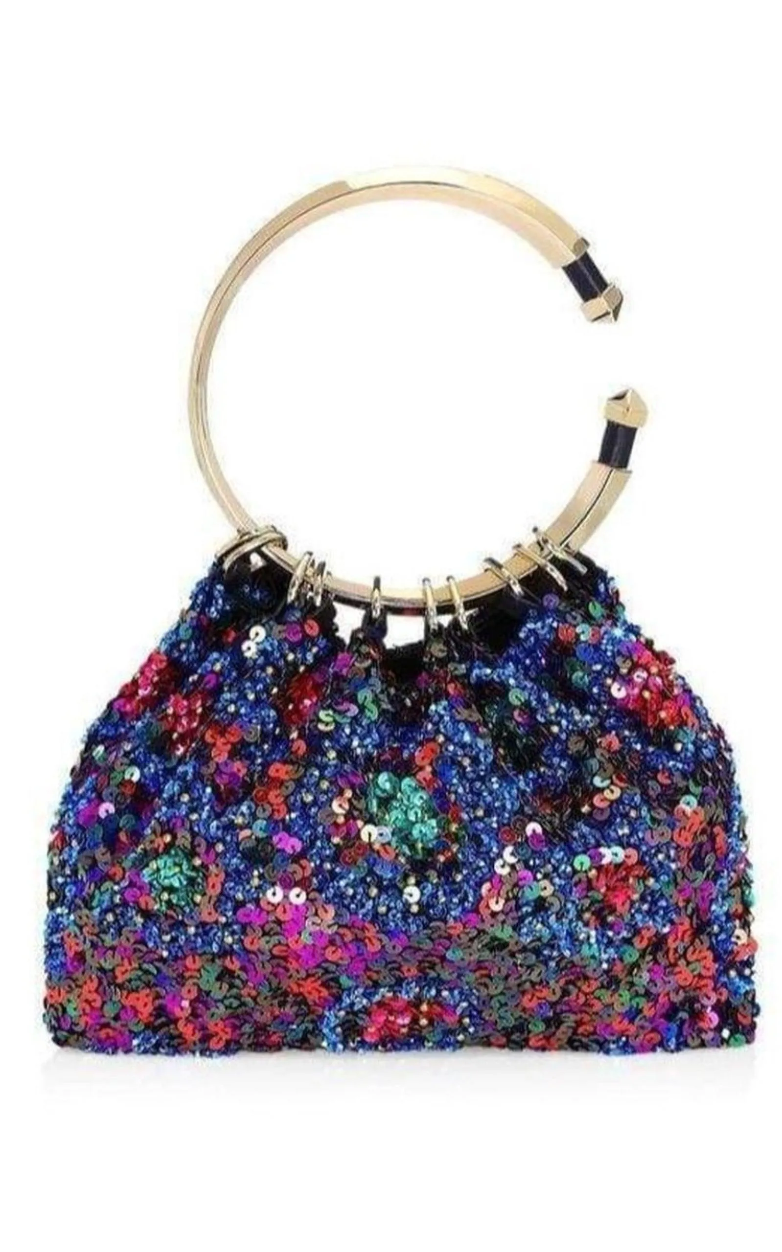 Bebop Loop Sequin Clutch