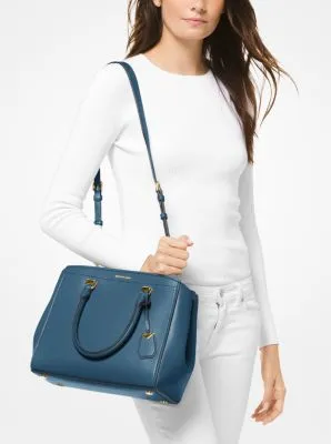 Benning Large Leather Satchel