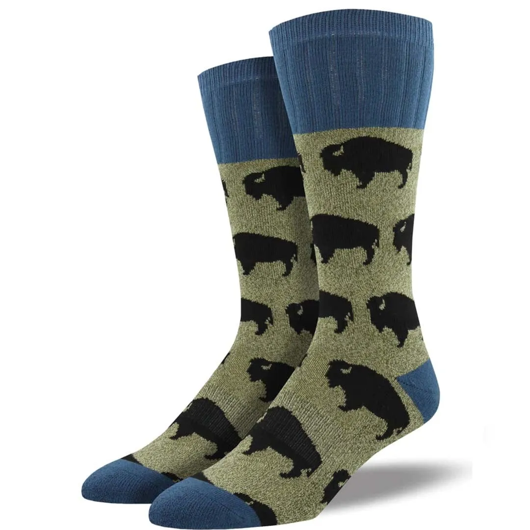 Bison Hiking Socks Men's Crew Sock