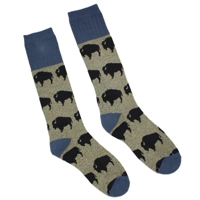 Bison Hiking Socks Men's Crew Sock