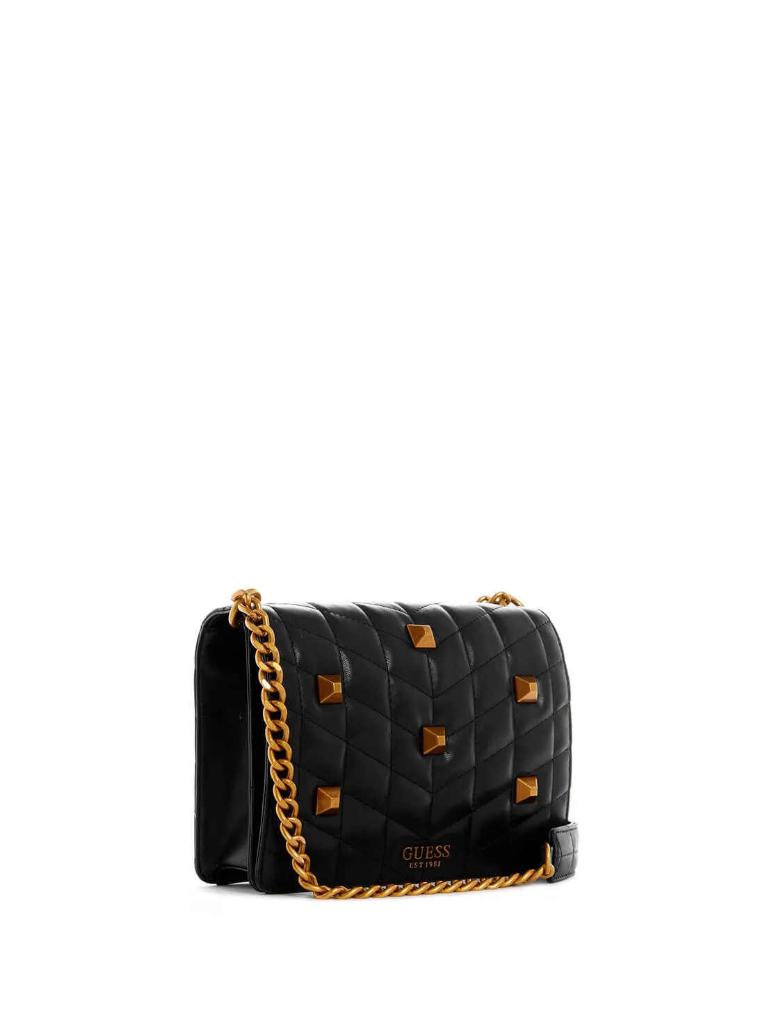 Black Brera Studded Crossbody Bag