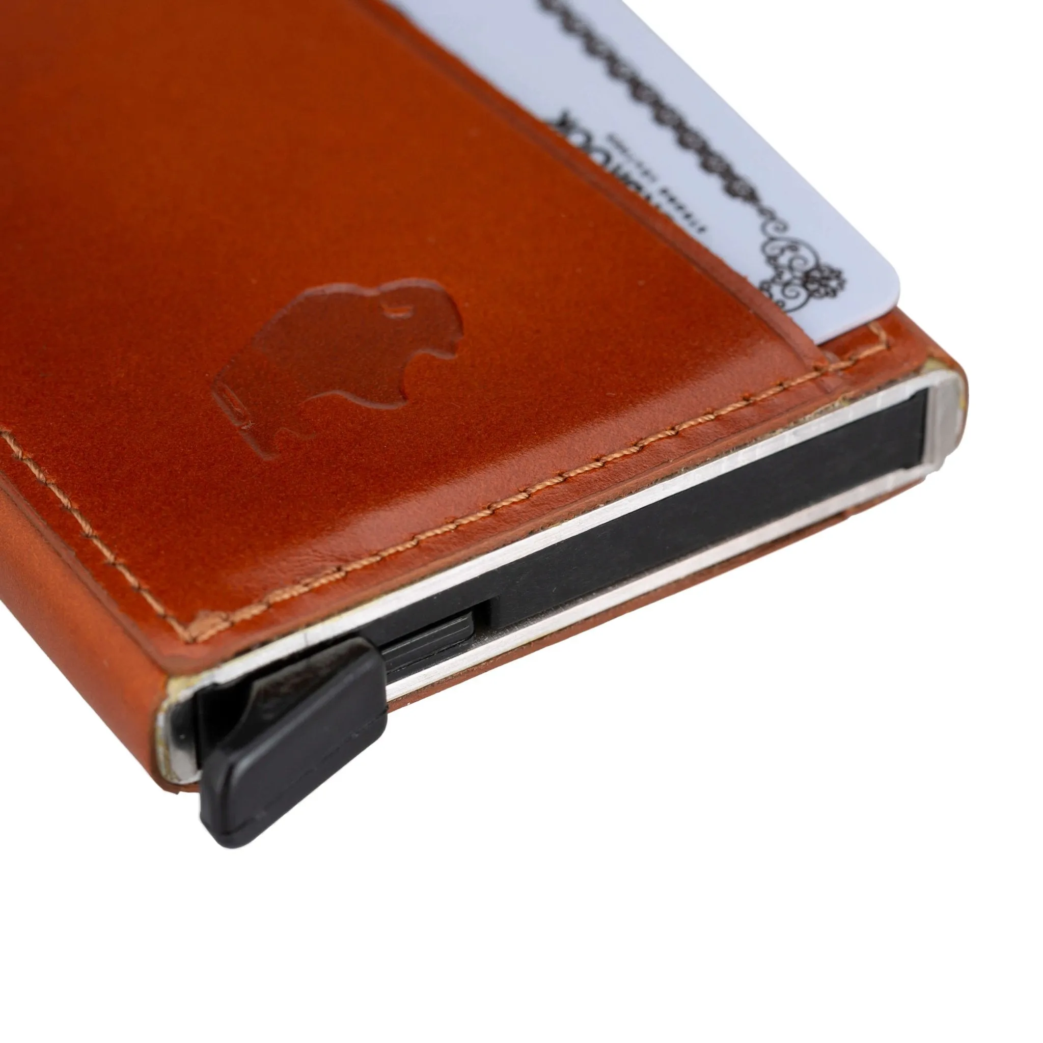 Bond Slim Card Holder Wallet with RFID, Burnished Tan