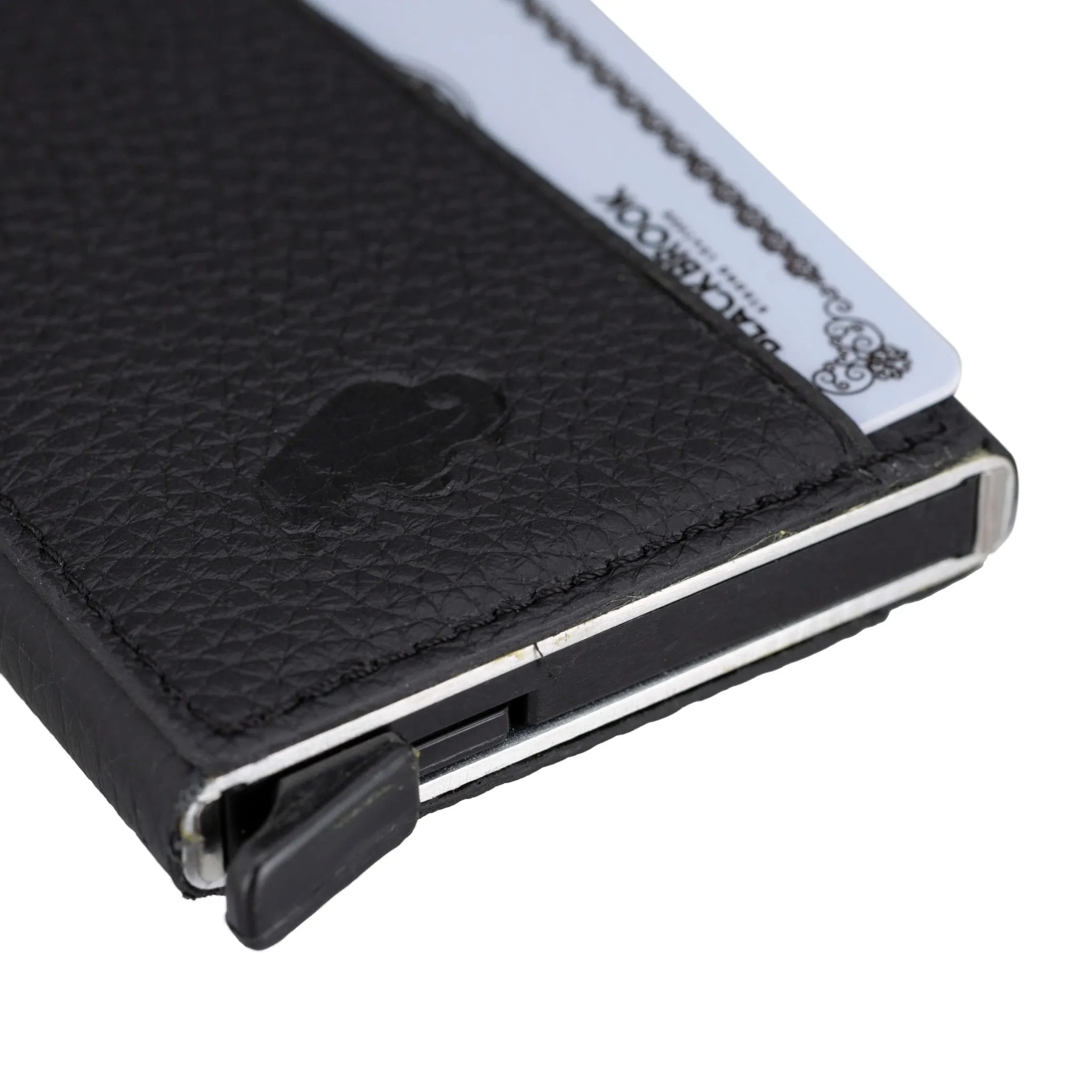 Bond Slim Card Holder Wallet with RFID, Pebble Black