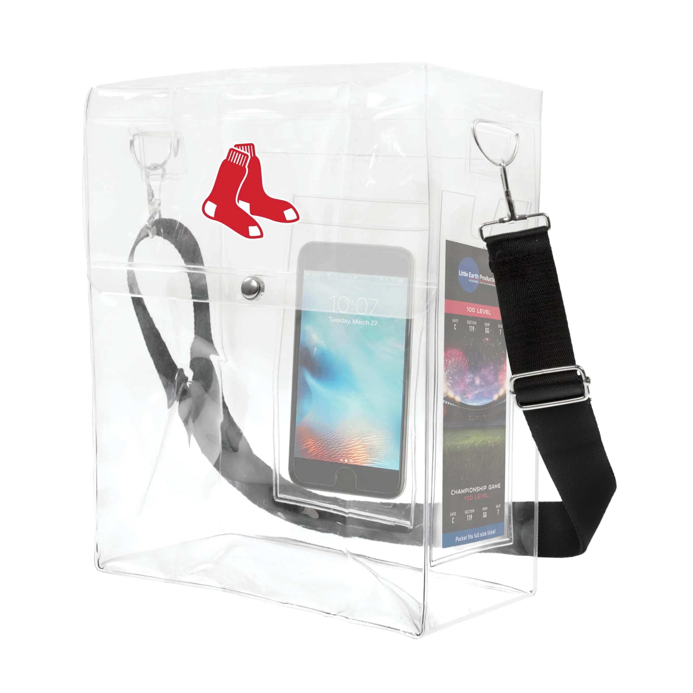 Boston Red Sox Clear Ticket Satchel