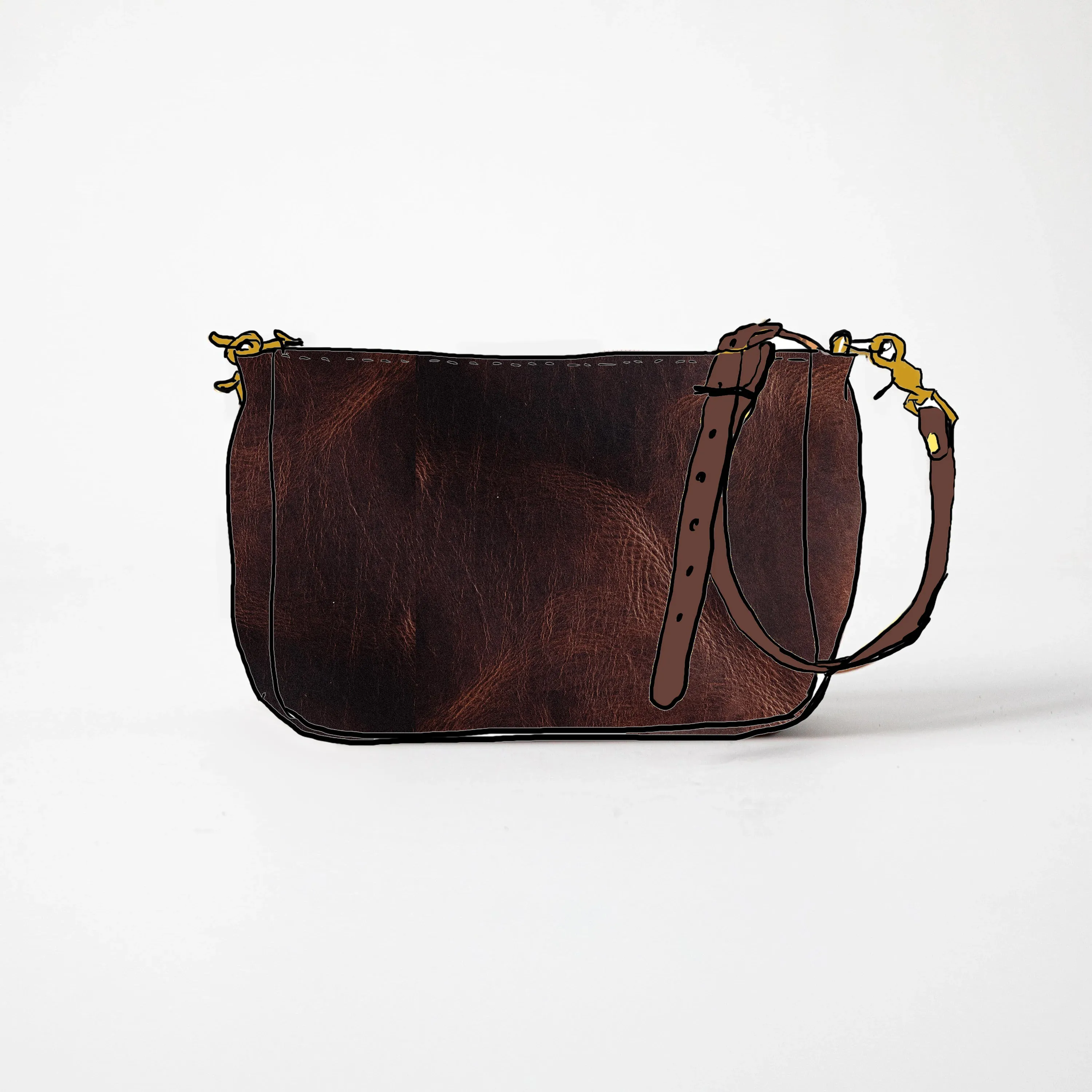 Brown Dublin Crossbody Bag