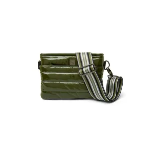 Bum Bag/Crossbody - Olive Patent