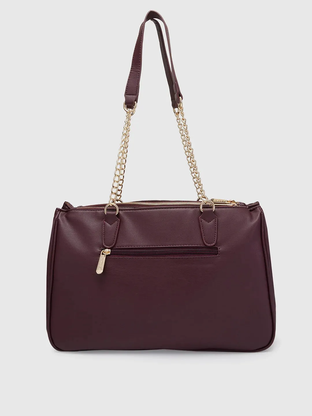 Caprese Maxim Satchel Large Maroon