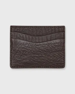 Card Holder in Chocolate Sharkskin