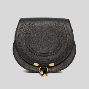 CHLOE Marcie Small Saddle Bag Black CHC22AS680I31