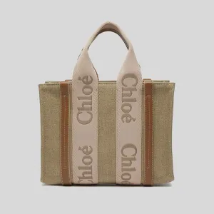 Chloe Small Woody Tote Bag Blushy Beige CHC23AS397L1726Y