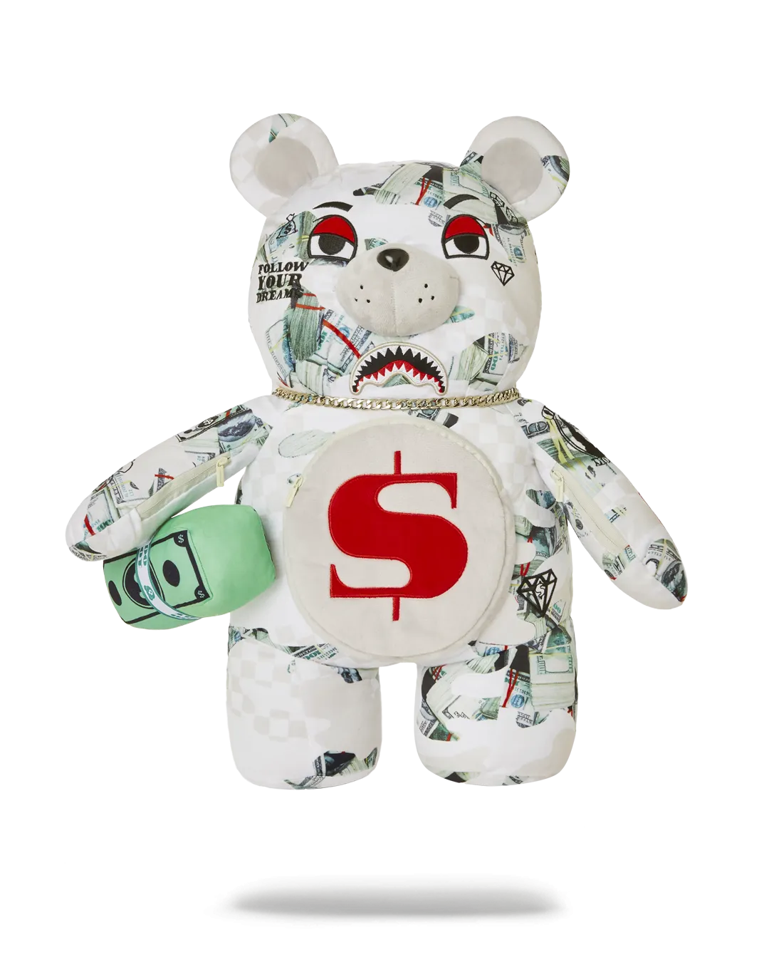 FEROCIOU$ MONEYBEAR TEDDYBEAR BACKPACK