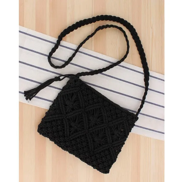 Giana Macrame Crossbody Bag