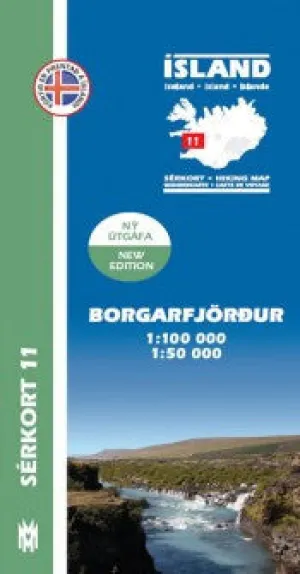 Hiking Map 11 - Borgarfjörður - 1:100.000