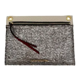 KURT GEIGER LONDON Metallic Flat Clutch- Silver New w/out Tags