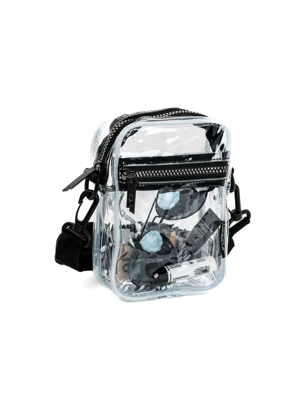 Mini brick crossbody bag clear