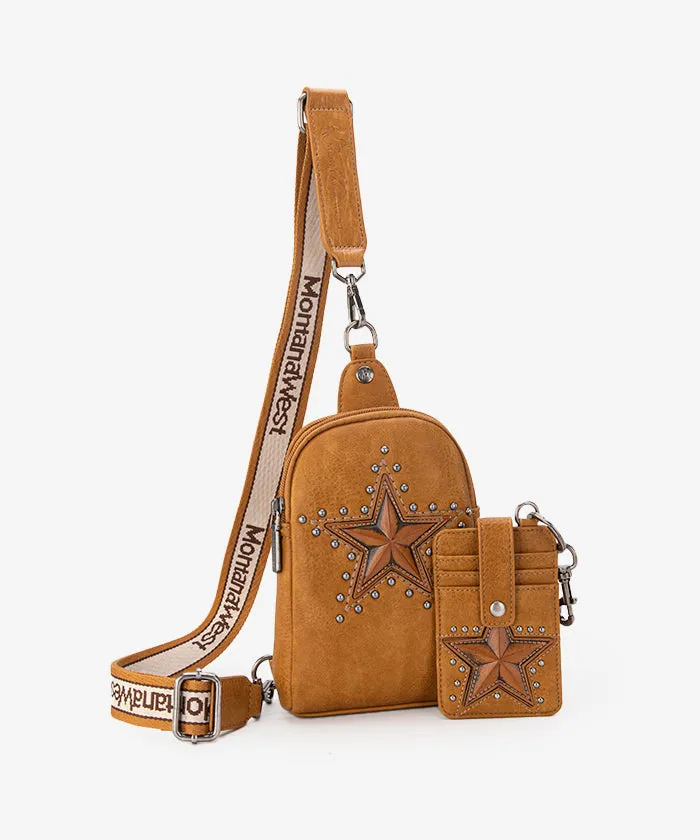 Montana West Longhorn Star Sling Pack