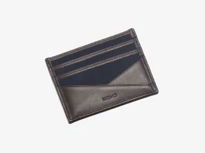 M/S Cardholder – Navy/Dark Brown