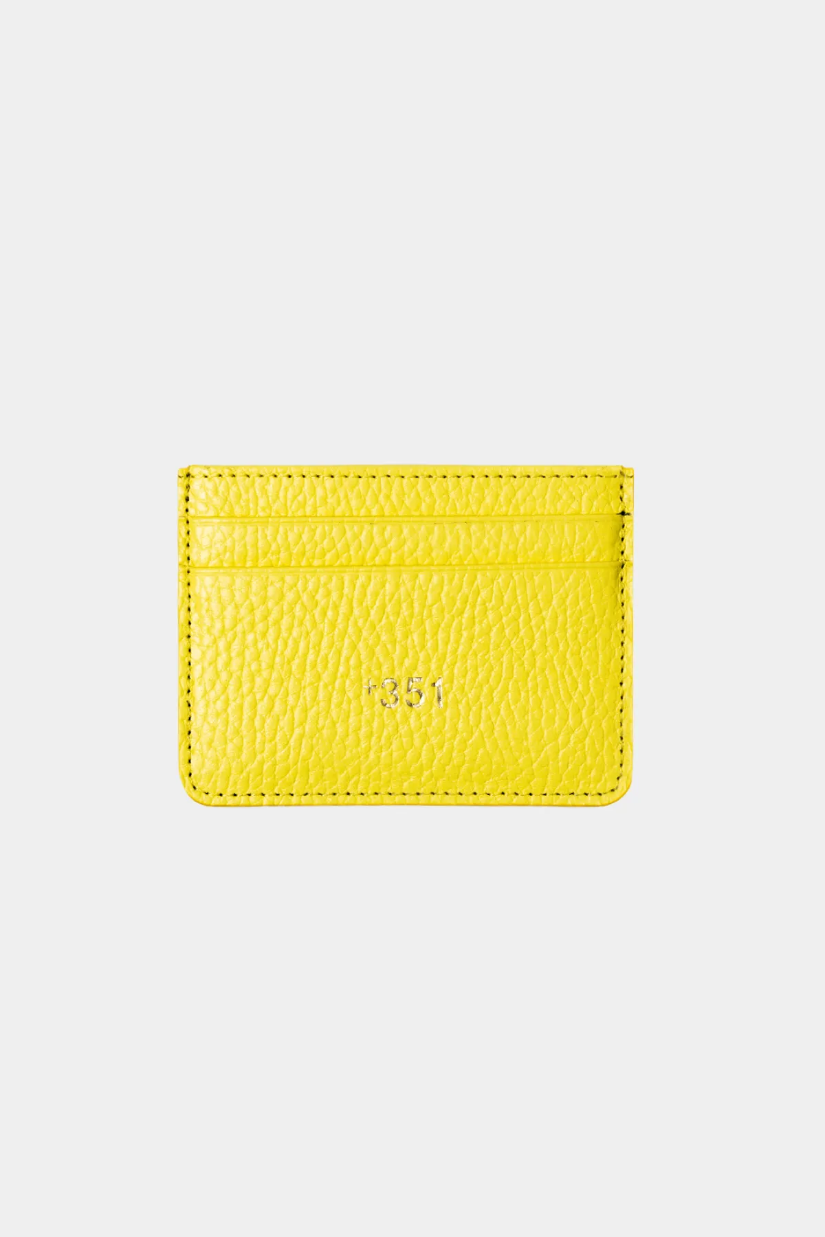 PALE YELLOW LEATHER CARDHOLDER