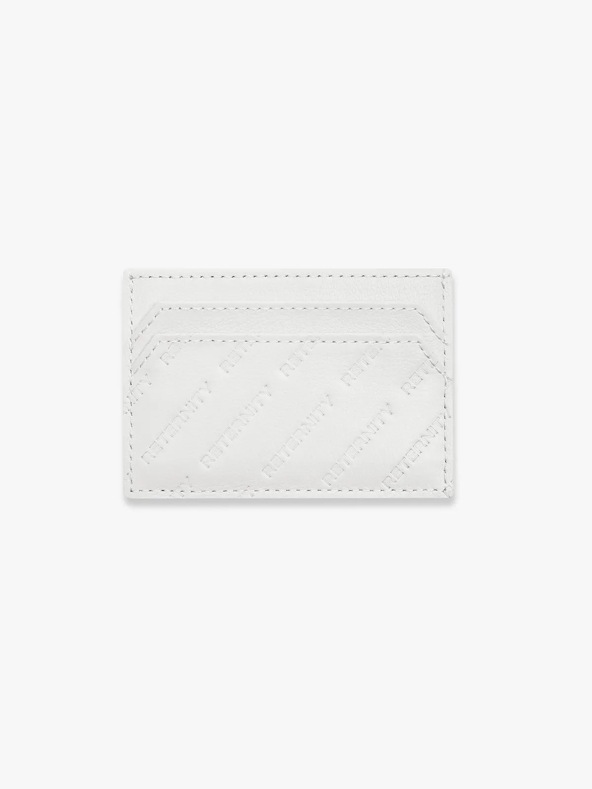 RETERNITY MONOGRAM CARDHOLDER - OFF WHITE