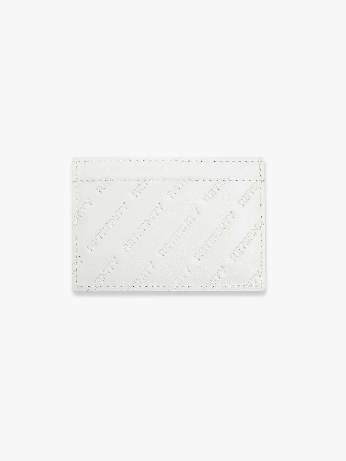 RETERNITY MONOGRAM CARDHOLDER - OFF WHITE