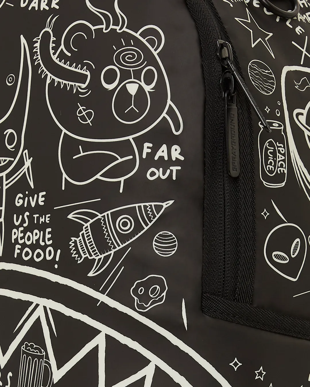 Sprayground - Glow the Space Backpack (Glow in the Dark Effect)