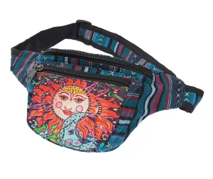 Sun and Moon Fanny Pack, 100% Cotton, Festival Hip Pack, Easy Gift