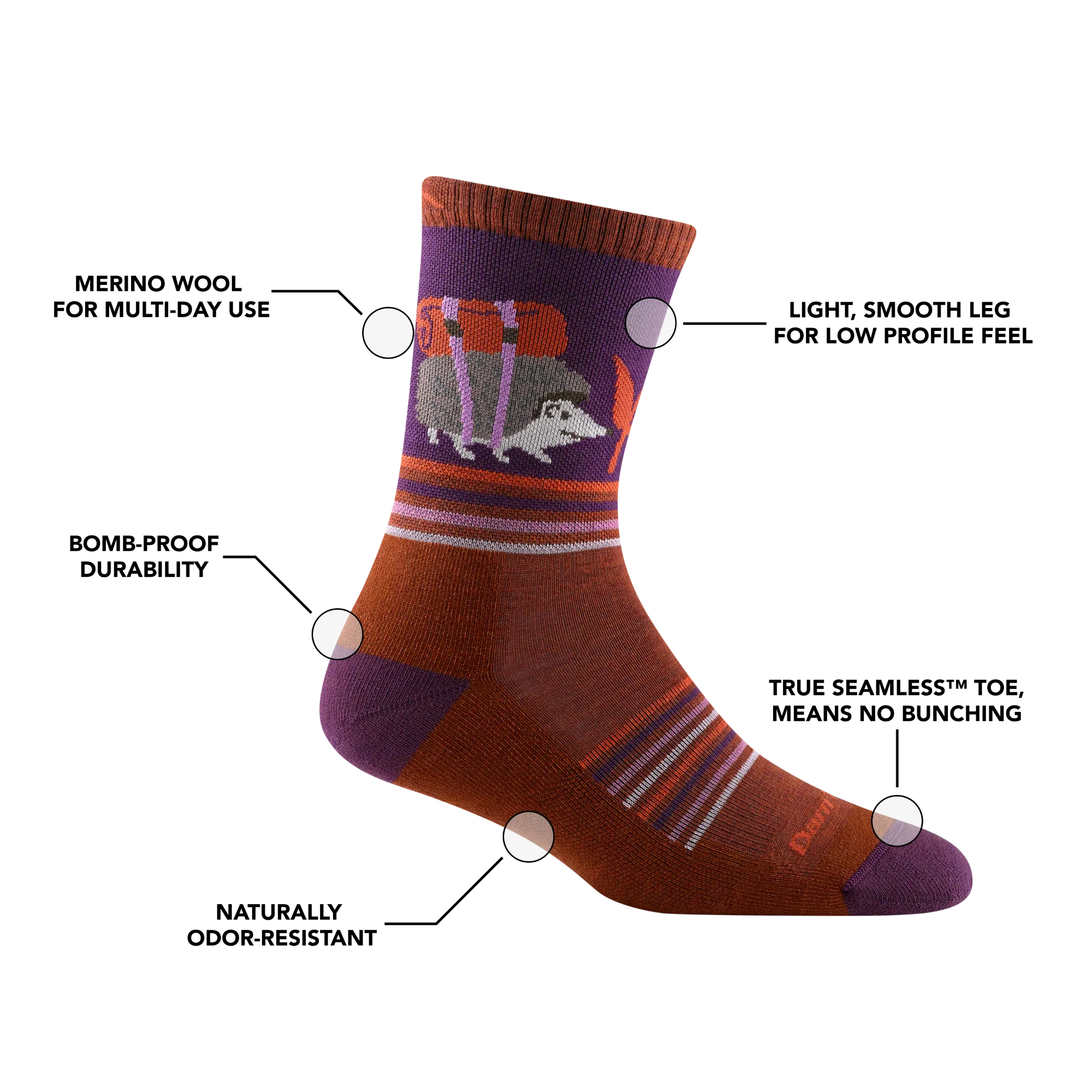 Women's Critter Club 2-Pack Hiking Socks